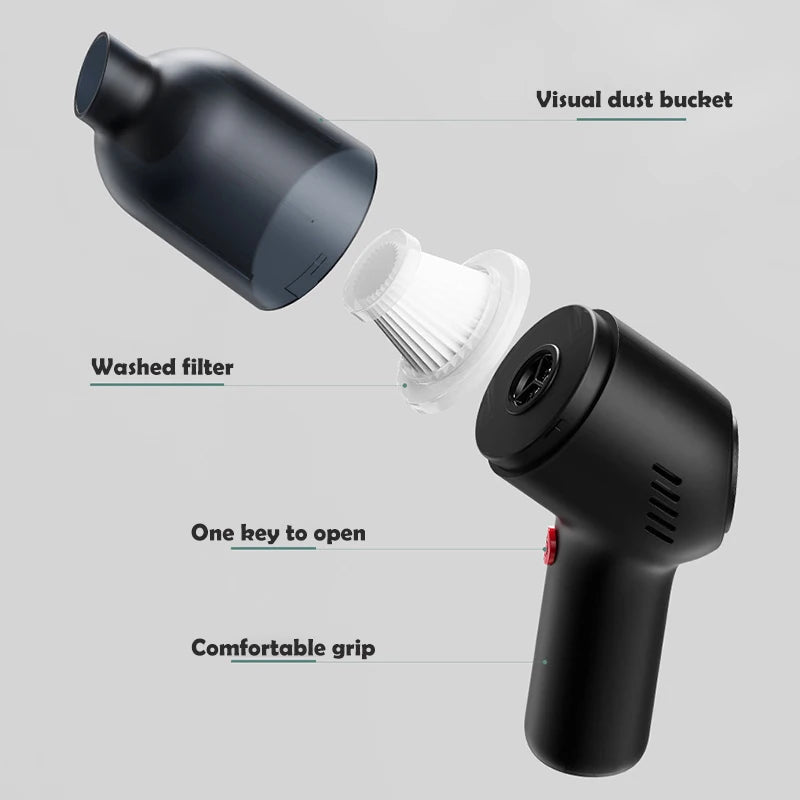Portable Compressed Air Duster 2 in 1 Air Blower & Vacuum Cleaner