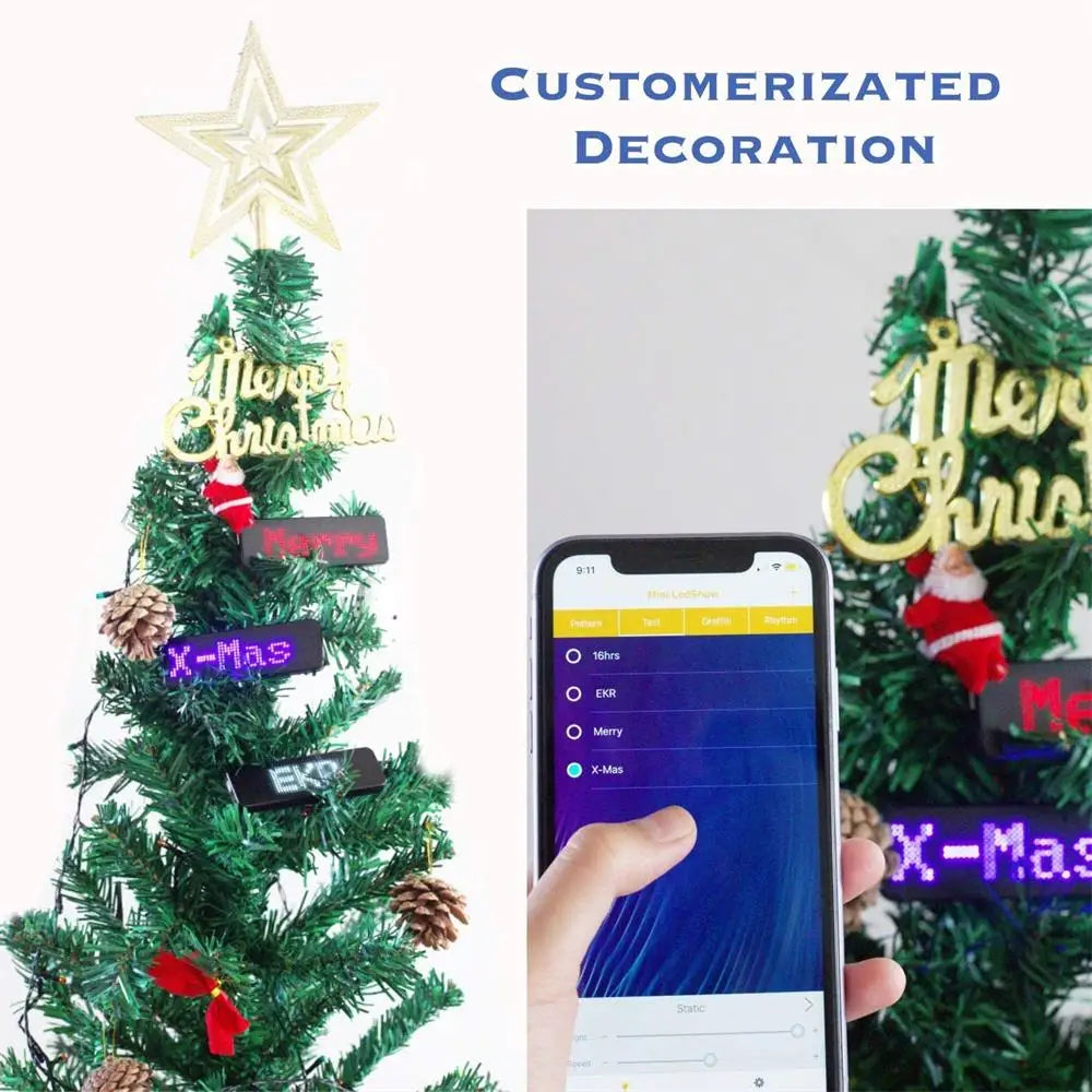 ComfyCar™ Rechargeable Programmable Bluetooth LED Badge