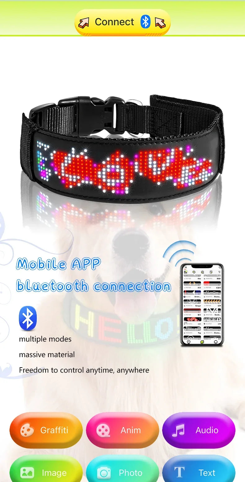 ComfyCar™ LED Dog/Cat Collars USB Rechargeable
