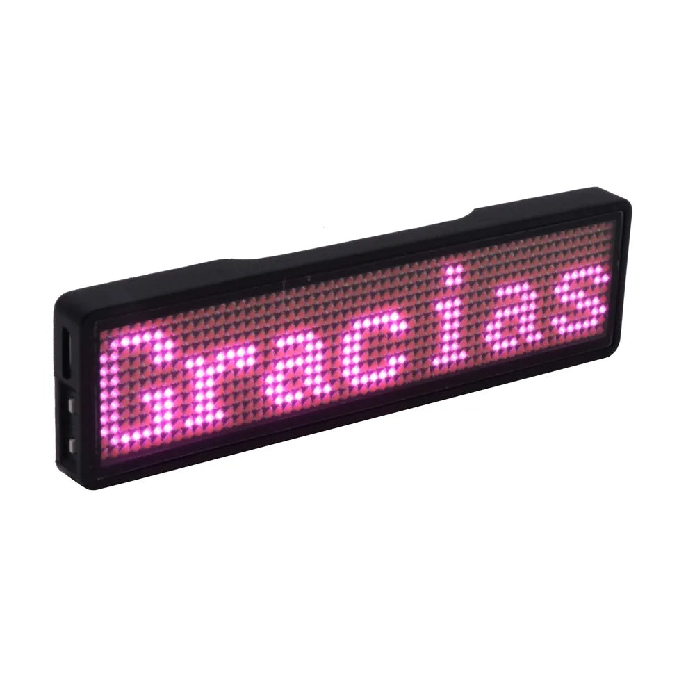 ComfyCar™ Rechargeable Programmable Bluetooth LED Badge