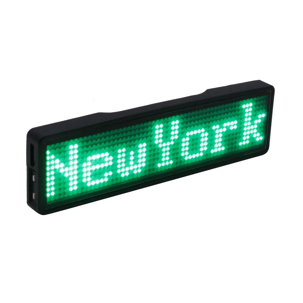 ComfyCar™ Rechargeable Programmable Bluetooth LED Badge