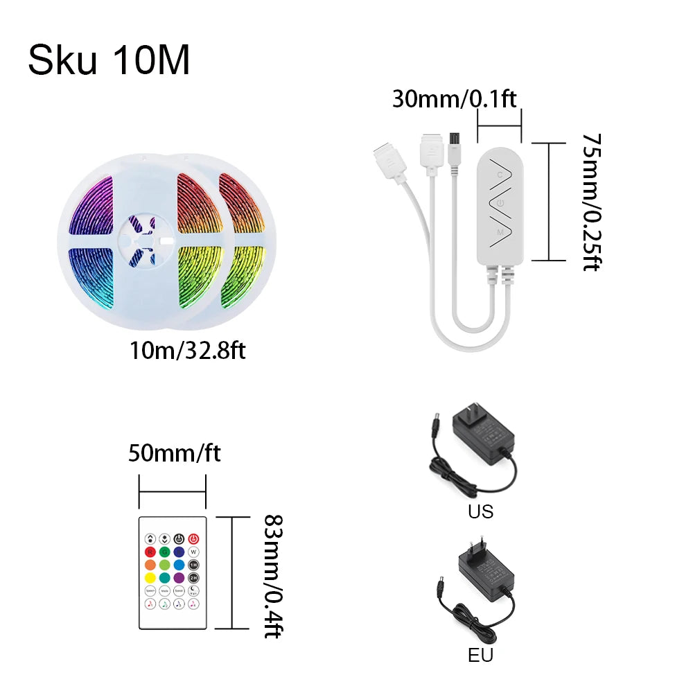 LED Lights Flexible Sync Color 9.8 ft