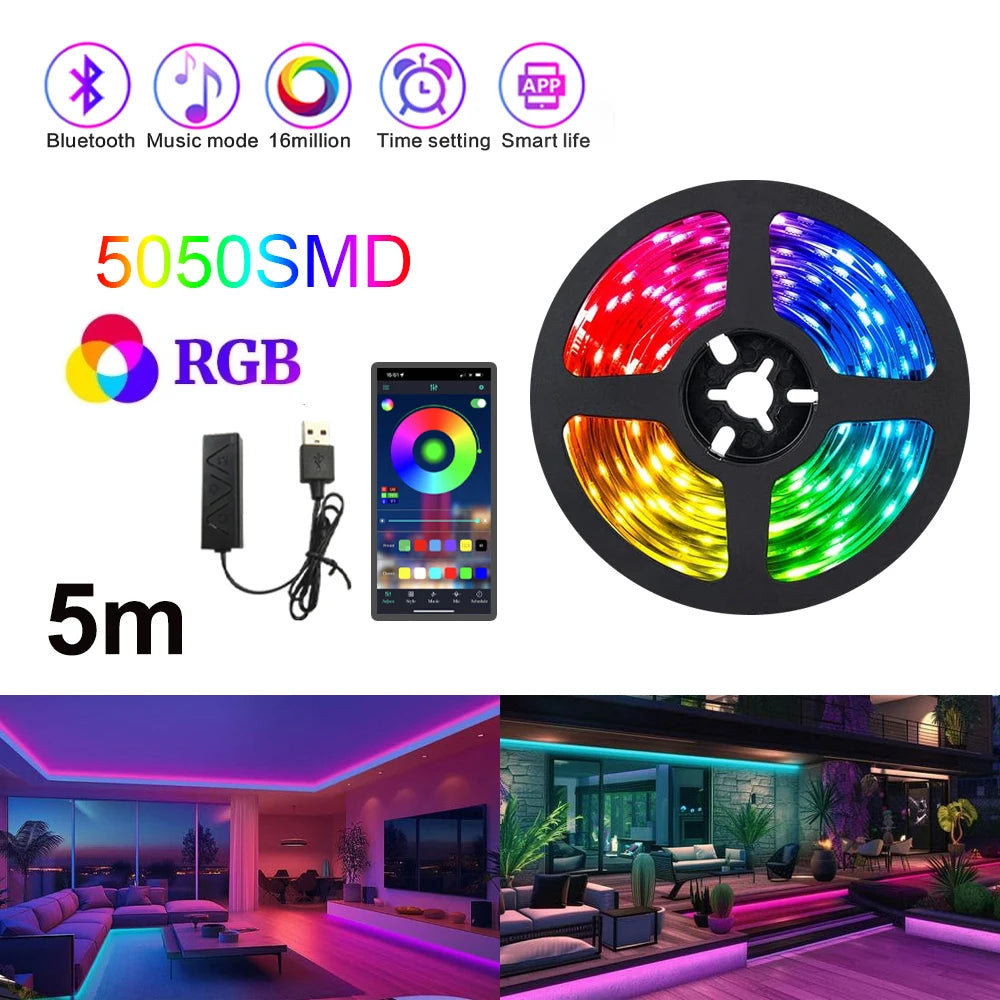 LED Lights Flexible Sync Color 9.8 ft