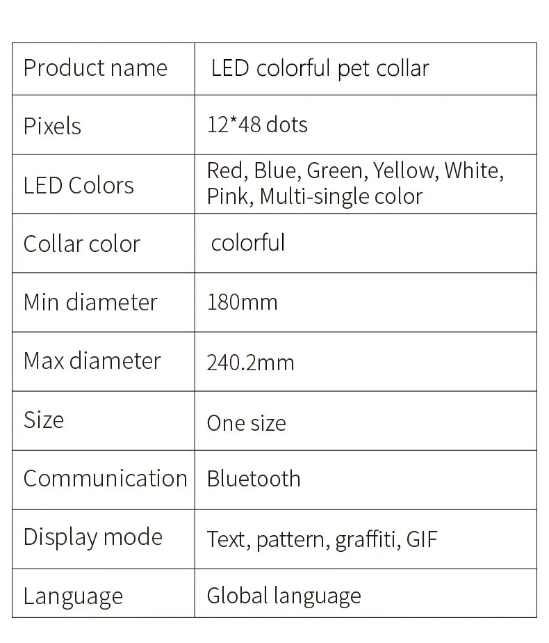 ComfyCar™ LED Dog/Cat Collars USB Rechargeable