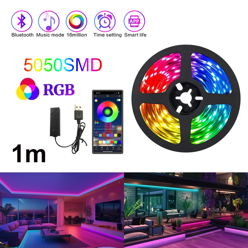 LED Lights Flexible Sync Color 9.8 ft