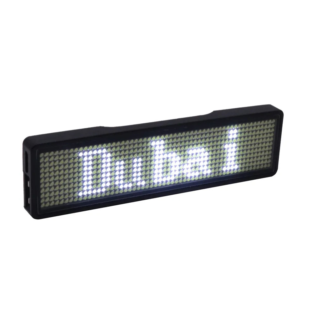 ComfyCar™ Rechargeable Programmable Bluetooth LED Badge