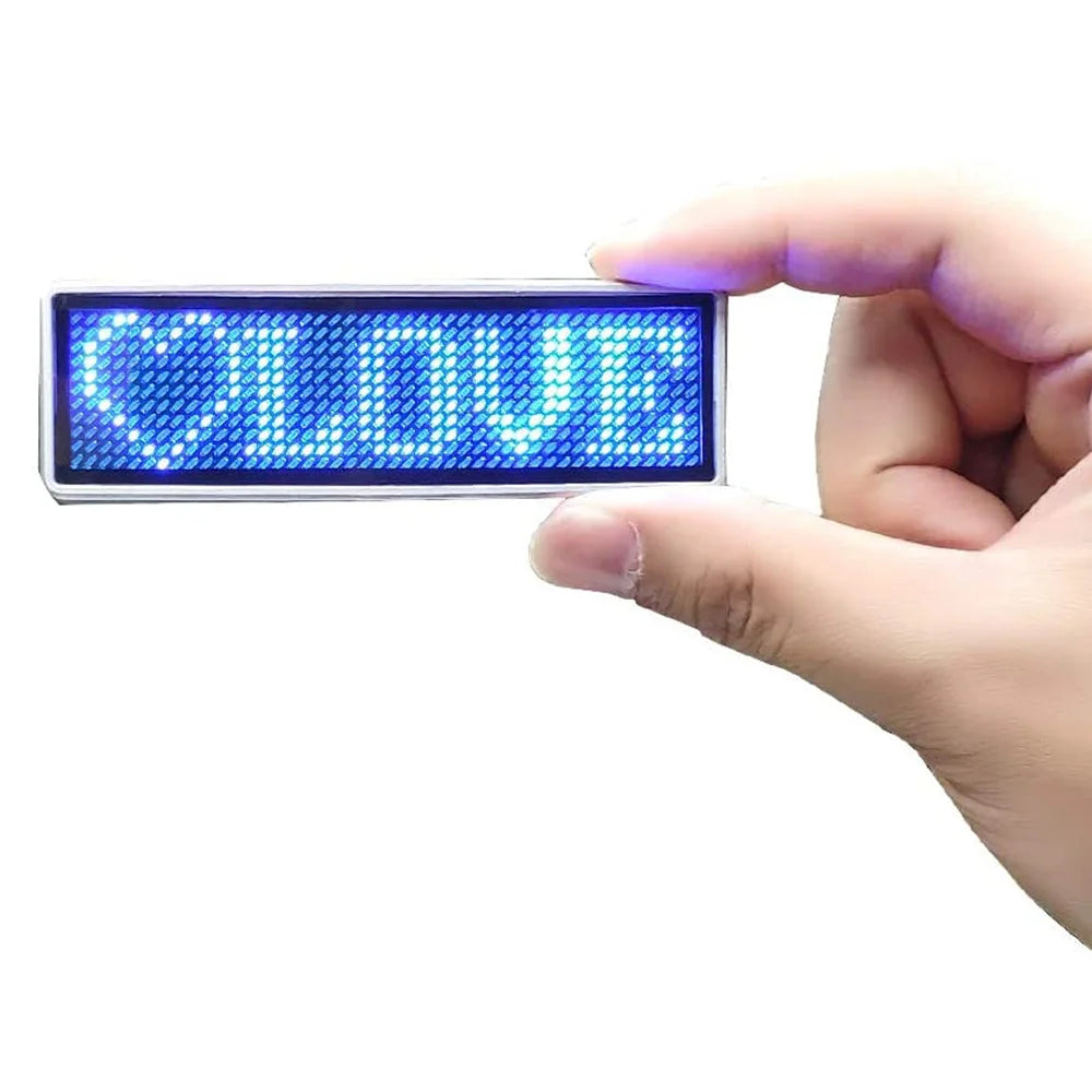 ComfyCar™ Rechargeable Programmable Bluetooth LED Badge