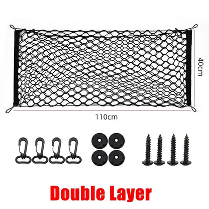 Car Trunk Net For Toyota RAV4 XA50 2019-2024 2020 2021 2022 Boot Luggage Mesh Nylon Bag Storage Rear Back Cargo Car Accessories