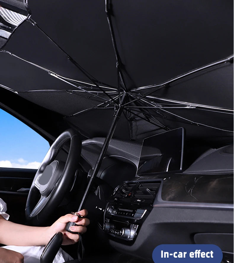 360° Rotation Car Windshield Sun Shade Umbrella