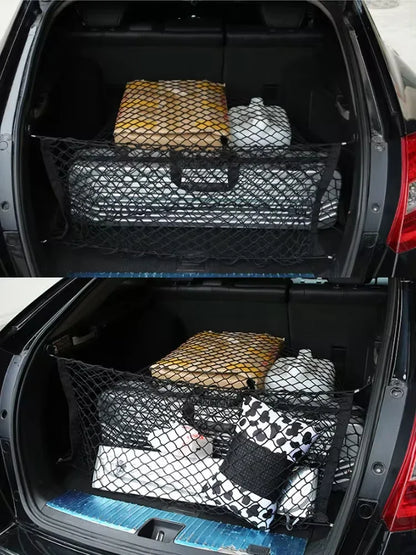 Car Trunk Net For Toyota RAV4 XA50 2019-2024 2020 2021 2022 Boot Luggage Mesh Nylon Bag Storage Rear Back Cargo Car Accessories