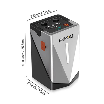 Car Jump Starter Air Compressor Barbecue Blower Air Pump Portable Battery Booster Inflatable Pump Power Bank LED Lighting